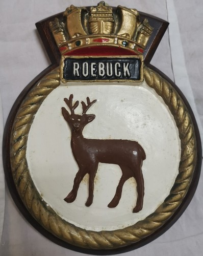 Hms roebuck ship - -, crest
