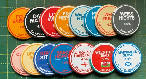 Beer badges for - 'beer,