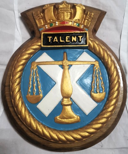 Hms talent ship - talent, crest