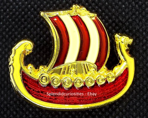 Viking enamelled ship - viking,