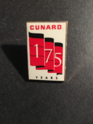 Cunard 175 years pin - cunard,